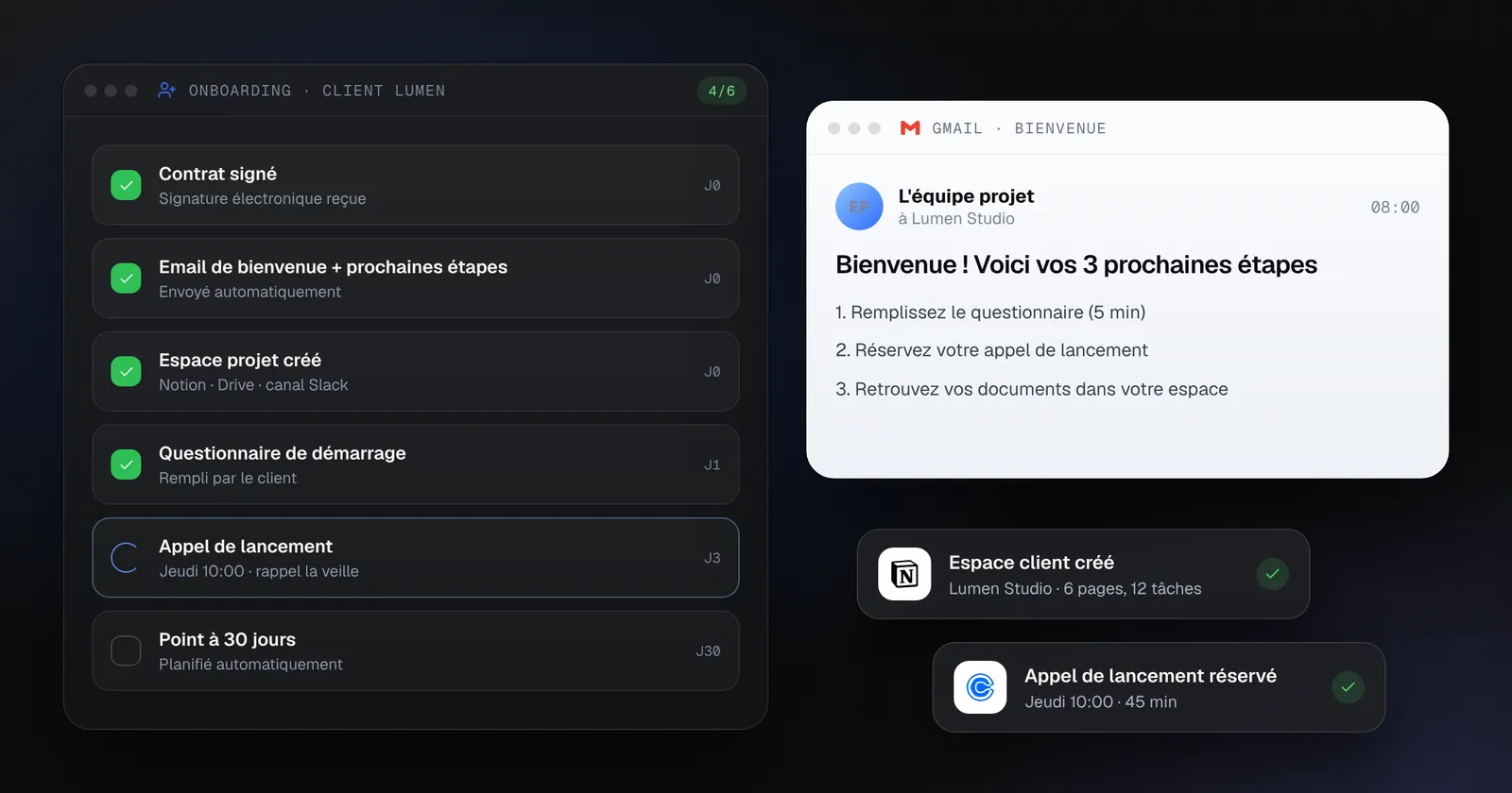 Automatiser l'onboarding client de A à Z